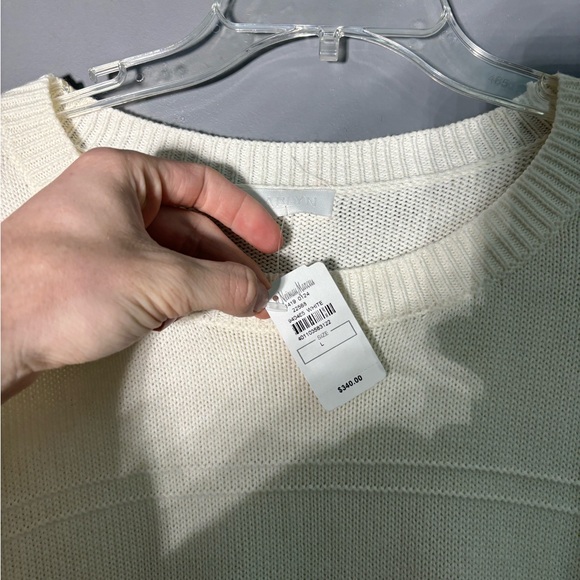 NWT SABLYN Eve Cotton Cashmere Blend Sweater Dress Size Large - Picture 4 of 7